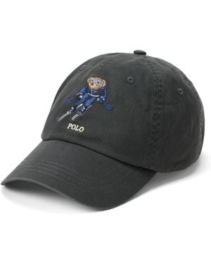 Polo Ralph Lauren Bear Graphic Twill Ball Cap - Gray