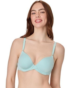 Maidenform One Fab Fit 2.0 T-shirt Shaping Underwire Bra Dm7543 - Blue