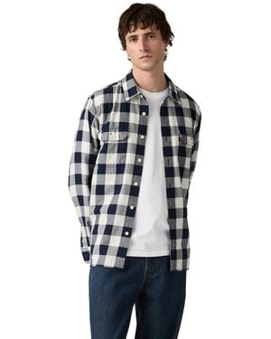 Levi's Ls Worker Long-sleeve Regular-fit Overshirt - Blue