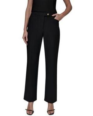 Donna Karan Mid Rise Pants - Black