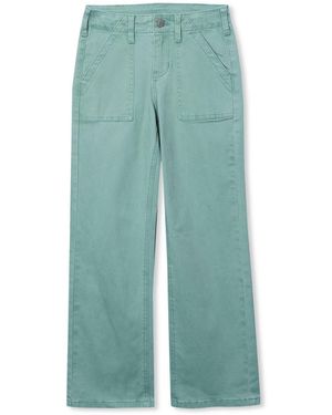 Lands' End Girls Woven Utility Cargo Pant - Green