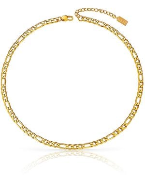 BEN ONI Classic Anti-tarnish Figaro Chain Necklace - Metallic