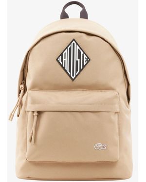 Lacoste Logo Patch Backpack - Natural