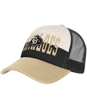 Outerstuff Big Boys And Girls Black/cream Colorado Buffaloes Modern Fan Trucker Adjustable Hat