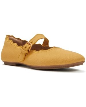 Fitflop Delicato Wave Edge Canvas Mary Jane Flats - Natural