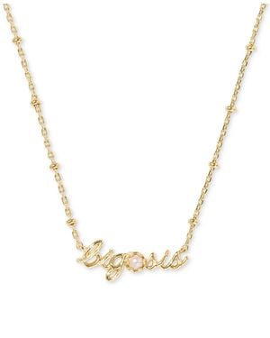 Kendra Scott Big Sis Short Pendant Necklace - Metallic