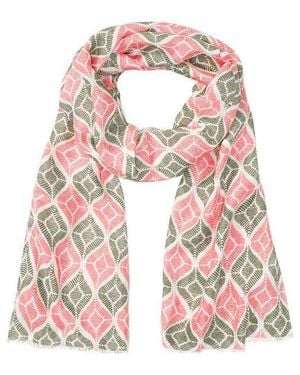 Olsen Ornamental Motif Scarf - Black
