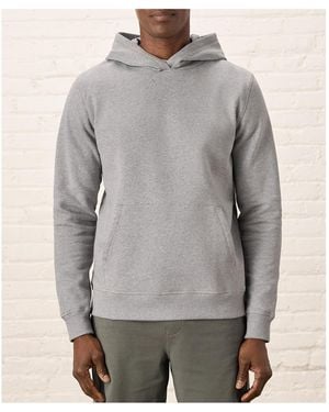 Pact Organic Cotton Cloud Brushed Fleece Pullover Hoodie - Gray