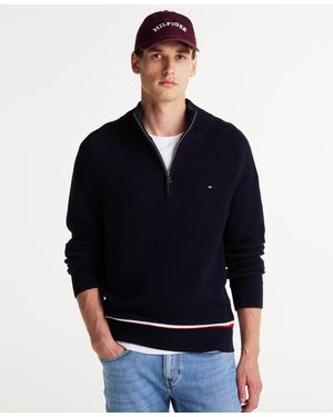 Half zip pullover tommy hilfiger sale