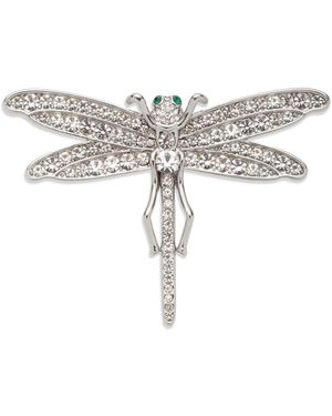 Ralph Lauren Silver-tone Crystal Dragonfly Pin - Natural