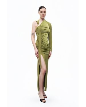 Nocturne One Sleeve Maxi Dress - Green