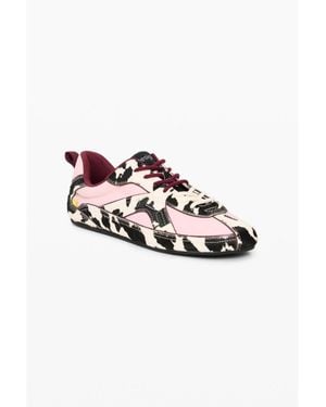 Desigual 100% Leather Sneakers - White