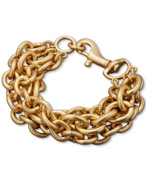Donna Karan Donna Karan -tone 3- Row Dynamic Link Flex Bracelet - Metallic