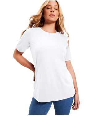 June + Vie June + Vie June + Vie Short-sleeve Crewneck One + Only Tee - White