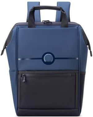 Delsey Paris Turenne Soft Widemouth 15.25" Backpack - Blue