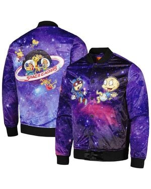 FREEZE MAX Rugrats Nickelodeon Graphic Satin Full-snap Jacket - Blue
