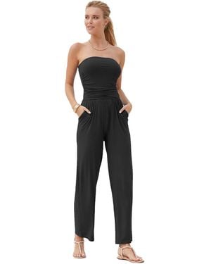 Lascana Strapless Jumpsuit - Black