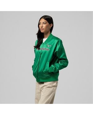 Mitchell & Ness Philadelphia Eagles Full-snap Satin Jacket - Green