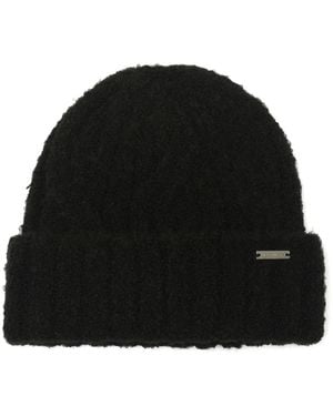 Michael Kors Michael Brushed Cable-knit Beanie - Black