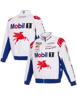 JH Design Chase Elliott Napa Varsity Mock-neck Jacket - Blue