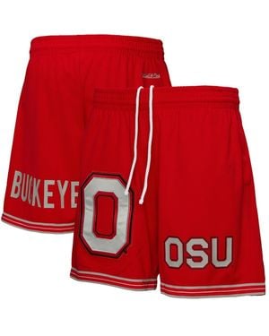 Mitchell & Ness Â Ohio State Buckeyes Team Origins Mesh Shorts - Red