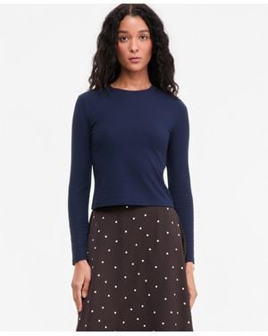 On 34th Long-sleeve Top - Blue