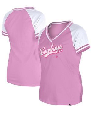 KTZ Jacksonville Jaguars Mommy Me V-neck T-shirt - Pink