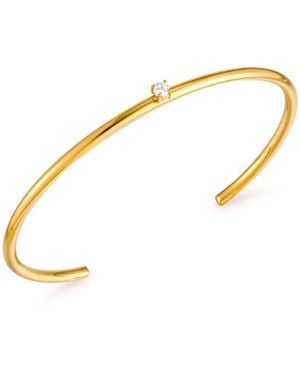 Atolea Thin Solar Cuff Bracelet - Metallic