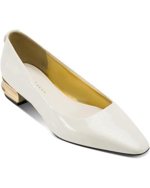 Donna Karan Savita Snip Toe Flats - White