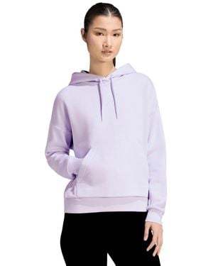 adidas Essentials Long-sleeve Logo Hoodie - Purple