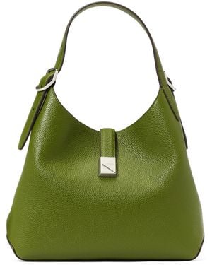 Kate Spade Deco Pebbled Leather Tote Bag - Green