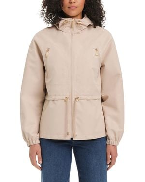 Kate Spade Magic Print Cropped Anorak With Attached Hood - Natural