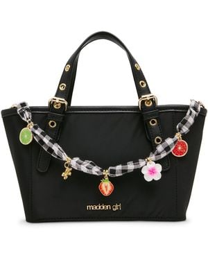 Madden Girl Amanza Medium Tote Handbag - Black