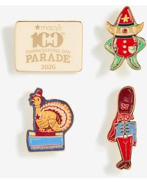 Macy's 100th Thanksgiving Day Parade 2026 Tom Turkey 4-pc Pin Set - White