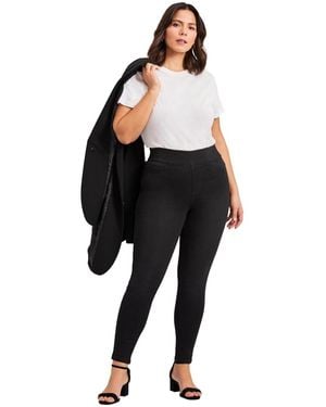 Avenue Plus Size Hi Rise jegging - Black