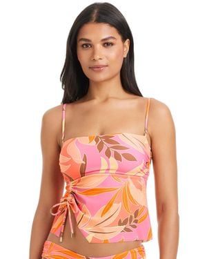 Sanctuary Pull-on Tankini Top - Red