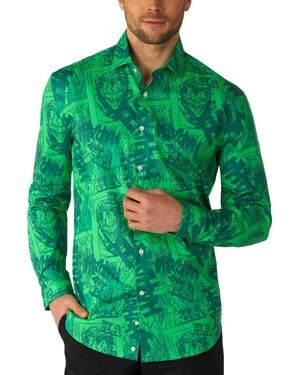 Opposuits Long-sleeve Joker Graphic Shirt - Green