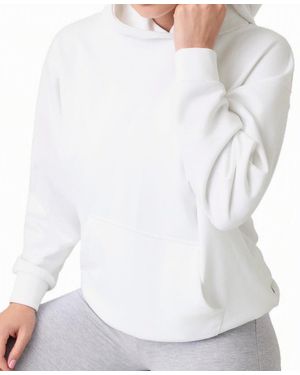 Guess Bear Hoodie Graphic Rhinestone - White