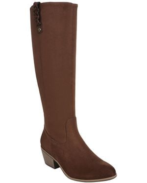 Dr. Scholls Calista Wide-calf Zipper Tall Boots - Brown