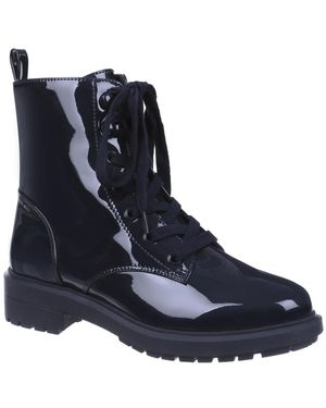 On 34th Terissa Lace-up Booties - Blue