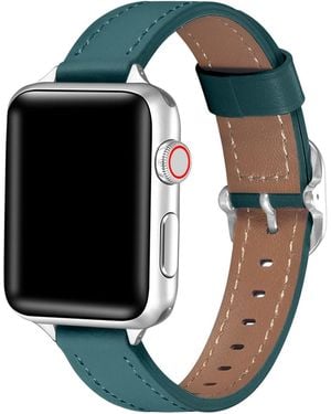 The Posh Tech Carmen Leather Band For Apple Watch - Blue