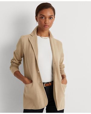 Ralph Lauren Sweater-knit Blazer - Natural