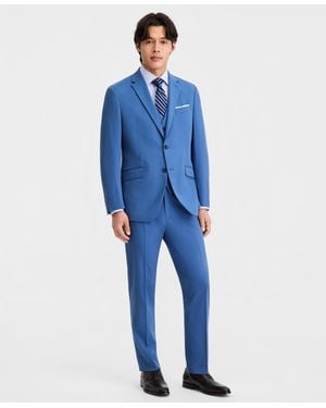 Kenneth Cole Slim-fit Nested Spring Suit - Blue