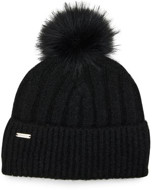 Steve Madden Rib-lined Classic Beanie - Black