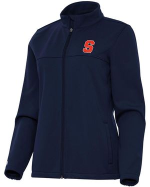 Antigua Syracuse Orange Links 2 Full-zip Golf Jacket - Blue