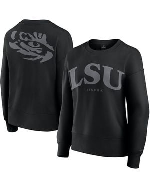 Fanatics Lsu Tigers Supersoft Flow Fleece Pullover Sweatshirt - Black
