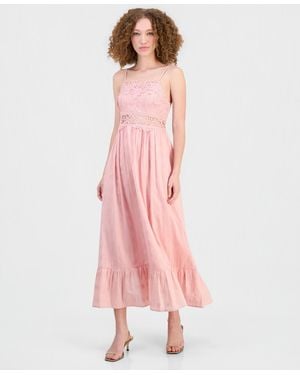 And Now This Lace-trim Tank Maxi Dress - White