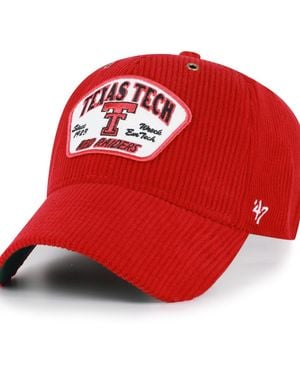 '47 And Texas Tech Raiders Accordia Corduroy Mvp Adjustable Hat - Red