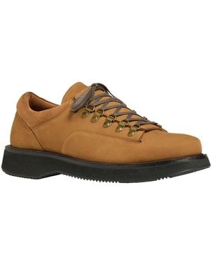 Anthony Veer Cortina Nubuck Leather Hiker Low Boots - Brown