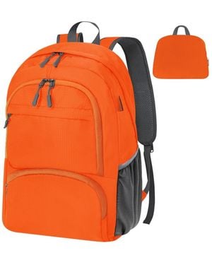 Aronkl 20l Water Resistant Foldable Packable Hiking Daypack For Outdoor Camping - Orange